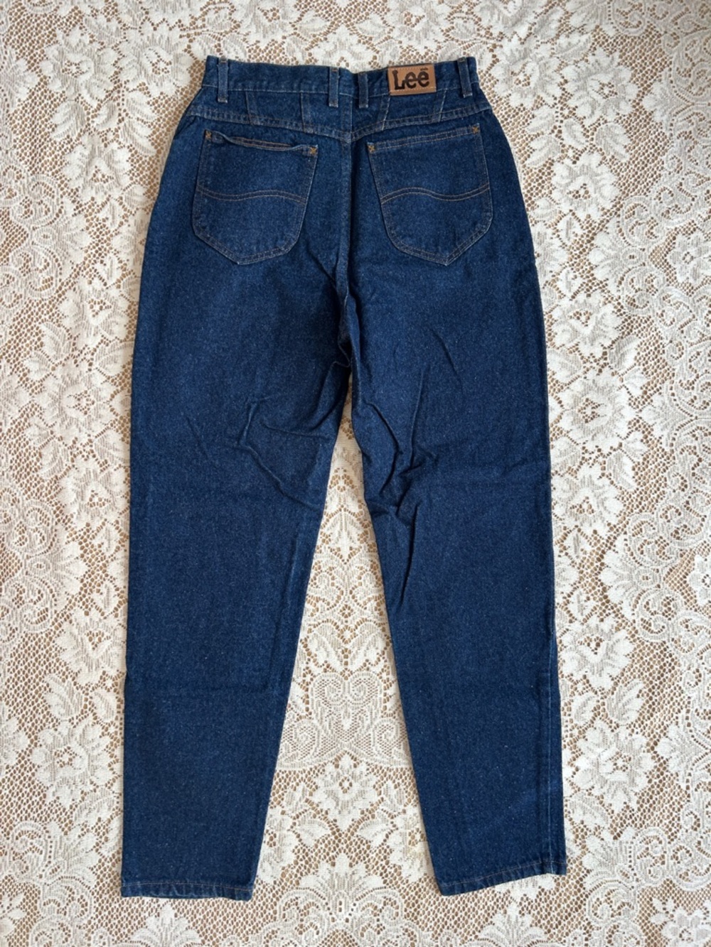 1980s Lee Classic High Rise Jeans, Dark Wash, Size 29